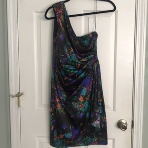 One shoulder party dress WORN ONCE